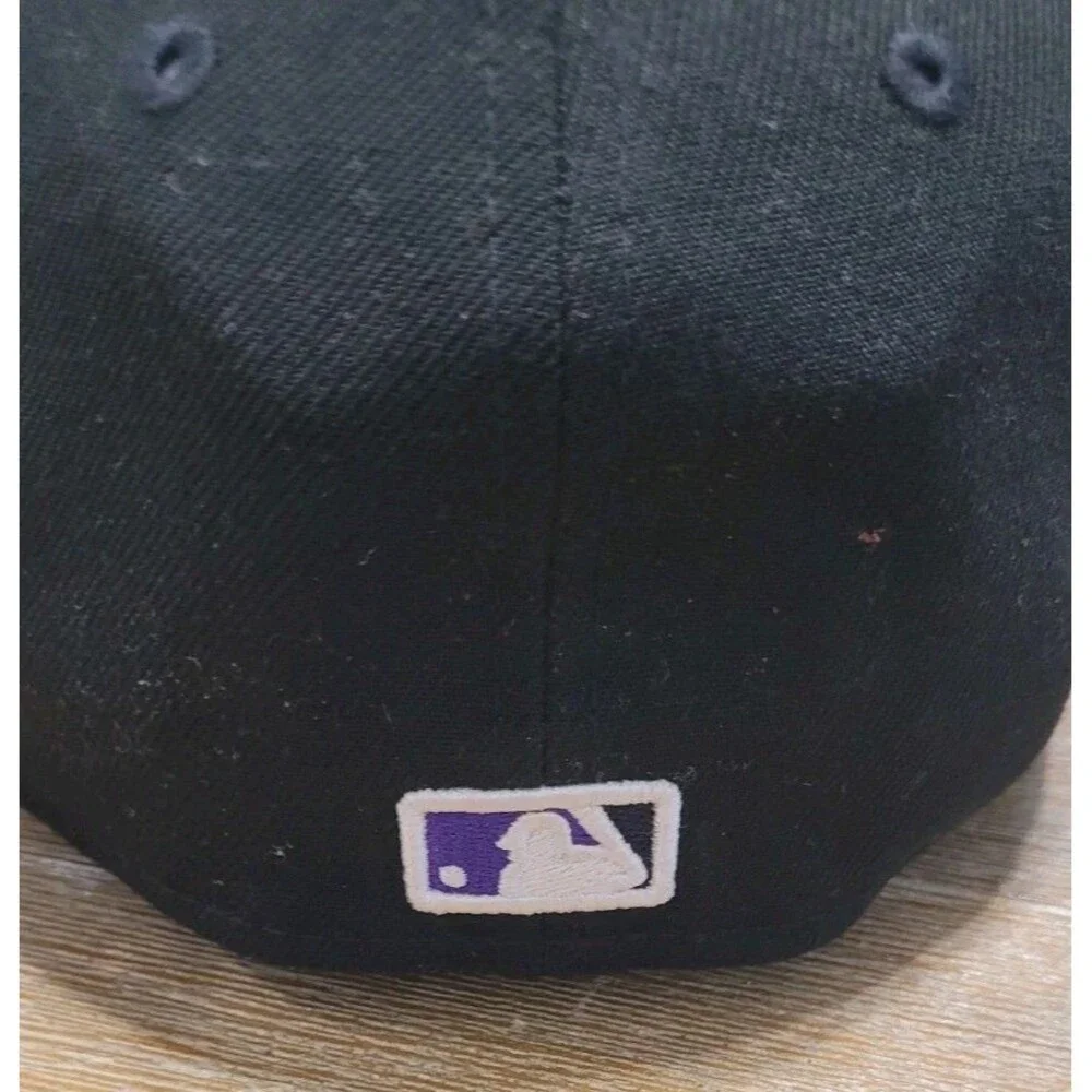 Colorado Rockies Black Hat New Era 59FIFTY On Field Fitted 6 3/4 Youth Kids MLB